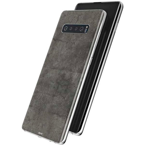 Dark Iron Grey Concrete Galaxy S10 Plus Skin