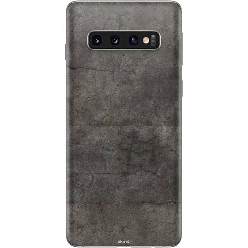 Dark Iron Grey Concrete Galaxy S10 Skin