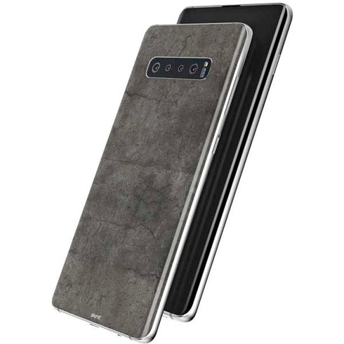 Dark Iron Grey Concrete Galaxy S10 Skin
