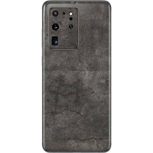 Dark Iron Grey Concrete Galaxy S20 Ultra 5G Skin