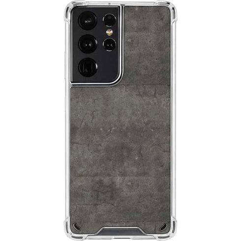 Dark Iron Grey Concrete Galaxy S21 Ultra 5G Clear Case