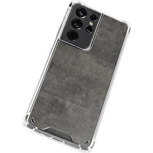 Dark Iron Grey Concrete Galaxy S21 Ultra 5G Clear Case