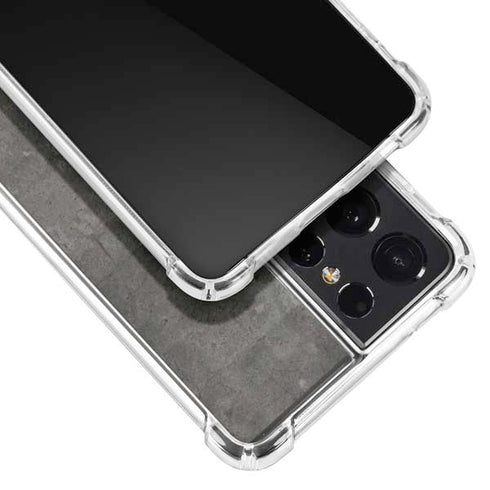 Dark Iron Grey Concrete Galaxy S21 Ultra 5G Clear Case