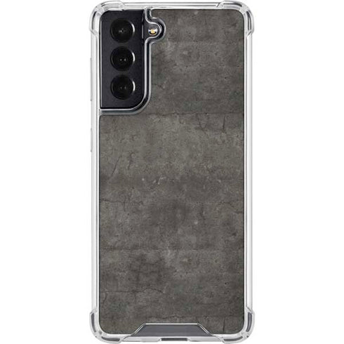 Dark Iron Grey Concrete Galaxy S22 Clear Case