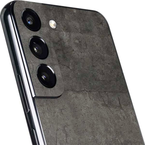 Dark Iron Grey Concrete Galaxy S22 Skin