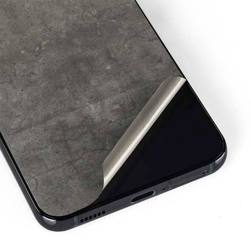 Dark Iron Grey Concrete Galaxy S22 Skin