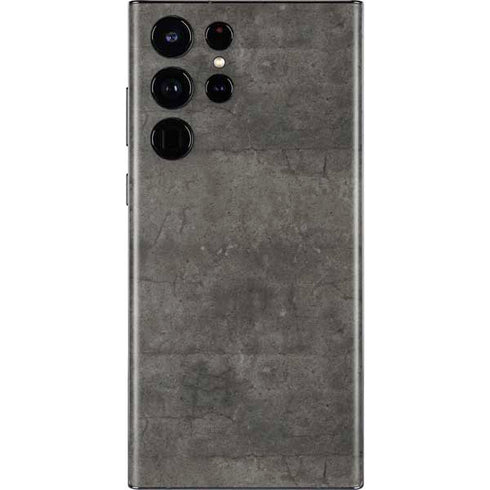 Dark Iron Grey Concrete Galaxy S22 Ultra Skin