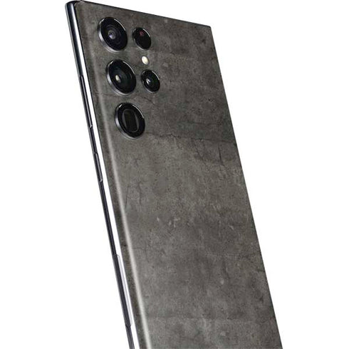 Dark Iron Grey Concrete Galaxy S22 Ultra Skin