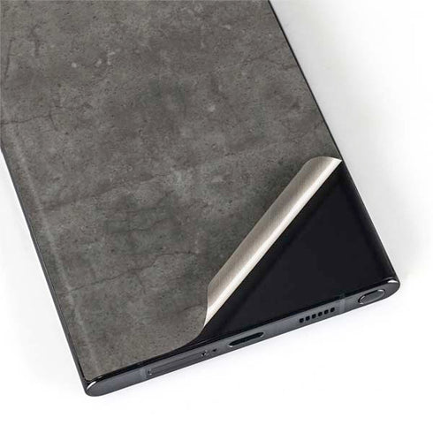 Dark Iron Grey Concrete Galaxy S22 Ultra Skin