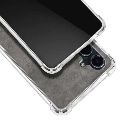 Dark Iron Grey Concrete Galaxy S23 FE Clear Case