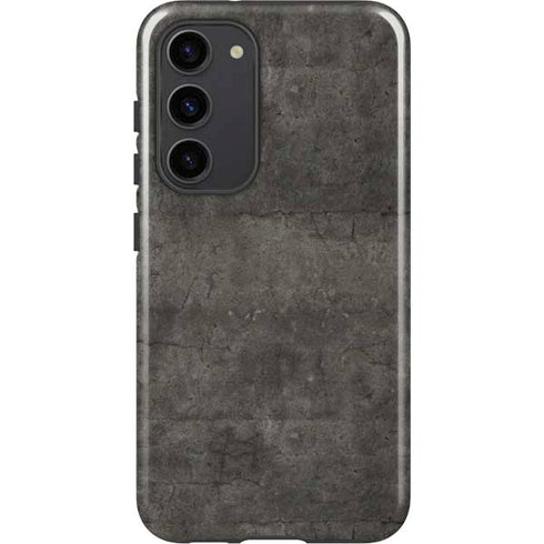 Dark Iron Grey Concrete Galaxy S23 Plus Pro Case