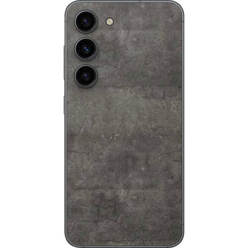 Dark Iron Grey Concrete Galaxy S23 Skin