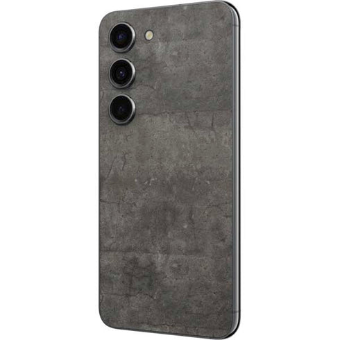 Dark Iron Grey Concrete Galaxy S23 Skin