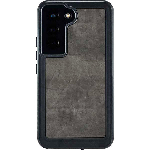 Dark Iron Grey Concrete Galaxy S23 Waterproof Case