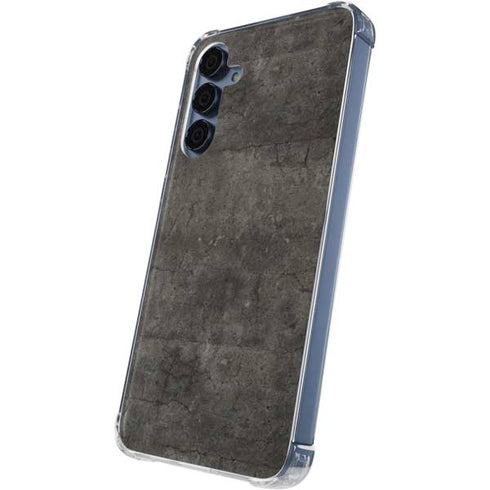 Dark Iron Grey Concrete Galaxy S24 Clear Case