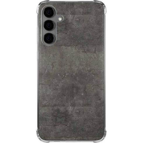 Dark Iron Grey Concrete Galaxy S24 Plus Clear Case
