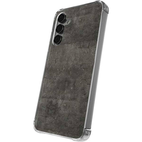 Dark Iron Grey Concrete Galaxy S24 Plus Clear Case
