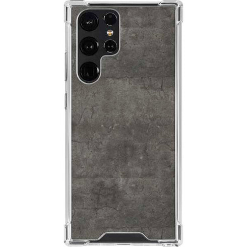 Dark Iron Grey Concrete Galaxy S24 Ultra Clear Case