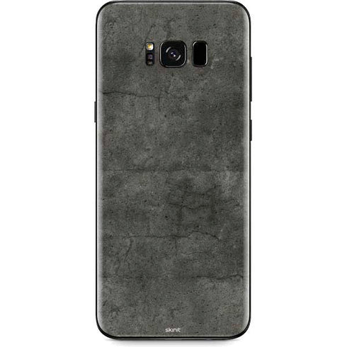 Dark Iron Grey Concrete Galaxy S8 Plus Skin