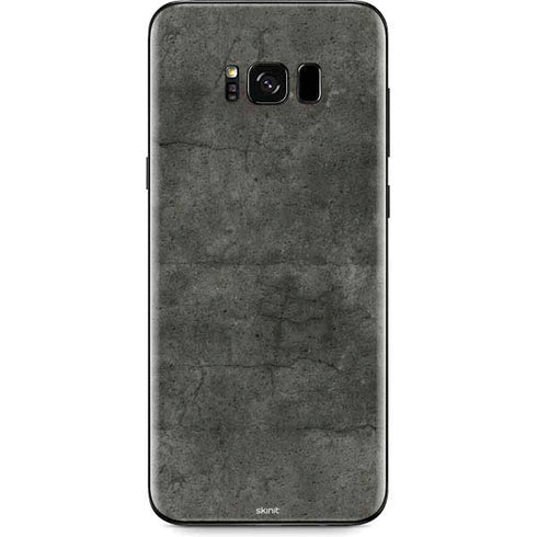 Dark Iron Grey Concrete Galaxy S8 Skin