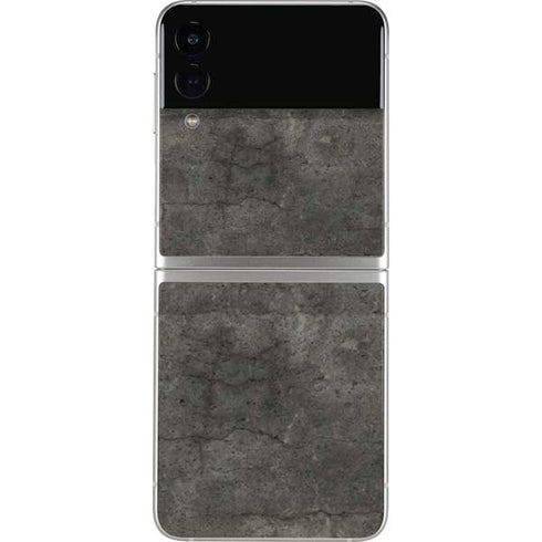 Dark Iron Grey Concrete Galaxy Z Flip3 5G Skin