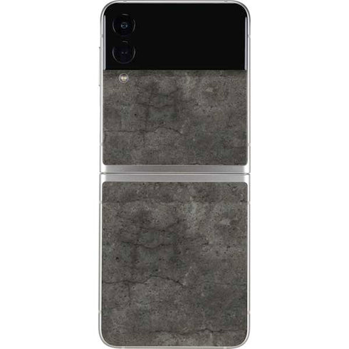 Dark Iron Grey Concrete Galaxy Z Flip4 5G Skin