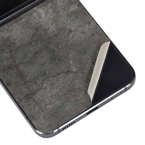 Dark Iron Grey Concrete Galaxy Z Flip5 5G Skin