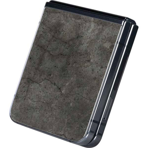 Dark Iron Grey Concrete Galaxy Z Flip5 5G Skin