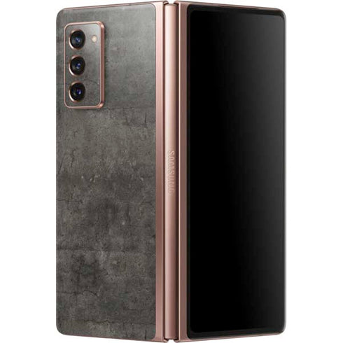 Dark Iron Grey Concrete Galaxy Z Fold2 5G Skin