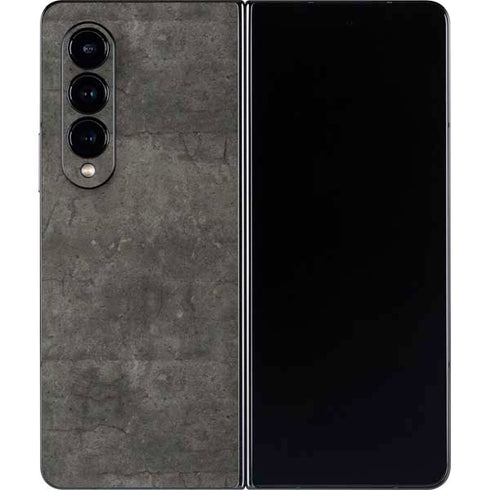 Dark Iron Grey Concrete Galaxy Z Fold4 5G Skin