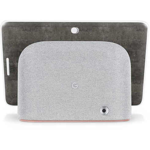 Dark Iron Grey Concrete Google Home Hub Skin