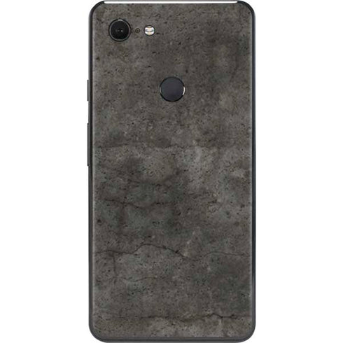 Dark Iron Grey Concrete Google Pixel 3 XL Skin