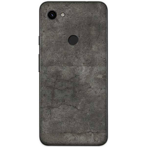 Dark Iron Grey Concrete Google Pixel 3a XL Skin
