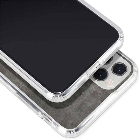 Dark Iron Grey Concrete iPhone 11 Pro Clear Case