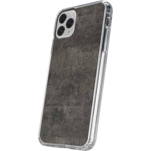 Dark Iron Grey Concrete iPhone 11 Pro Clear Case