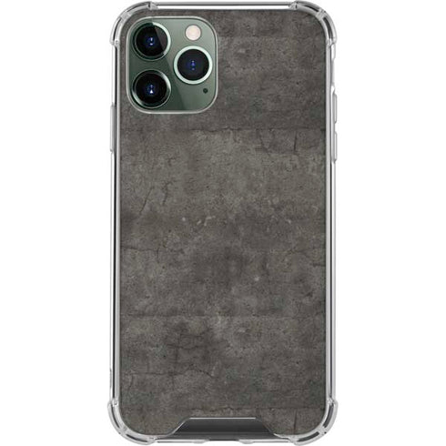 Dark Iron Grey Concrete iPhone 11 Pro Max Clear Case