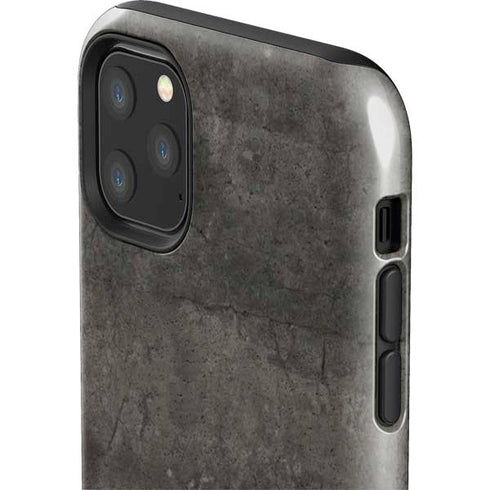 Dark Iron Grey Concrete iPhone 11 Pro Max Impact Case