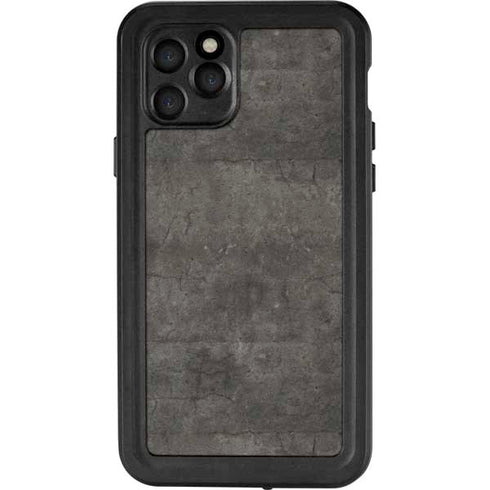 Dark Iron Grey Concrete iPhone 11 Pro Waterproof Case