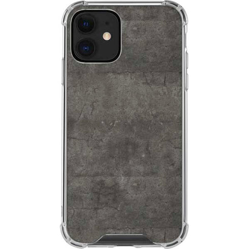 Dark Iron Grey Concrete iPhone 12 Mini Clear Case