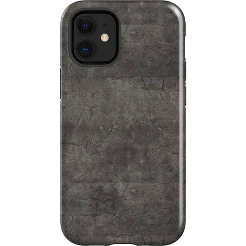 Dark Iron Grey Concrete iPhone 12 Mini Impact Case