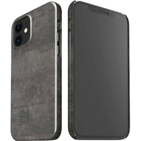 Dark Iron Grey Concrete iPhone 12 Mini Lite Case