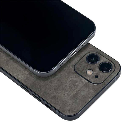 Dark Iron Grey Concrete iPhone 12 Mini Skin
