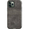 Dark Iron Grey Concrete iPhone 12 Pro Impact Case
