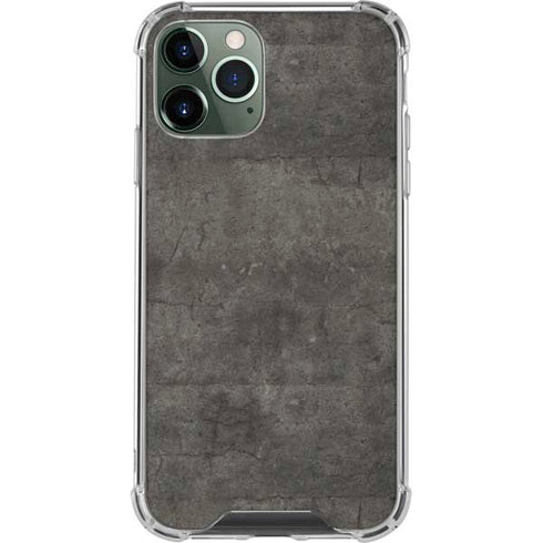 Dark Iron Grey Concrete iPhone 12 Pro Max Clear Case