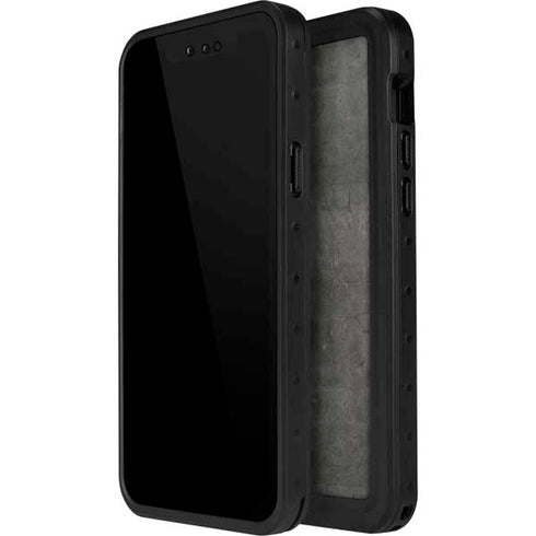 Dark Iron Grey Concrete iPhone 12 Pro Max Waterproof Case