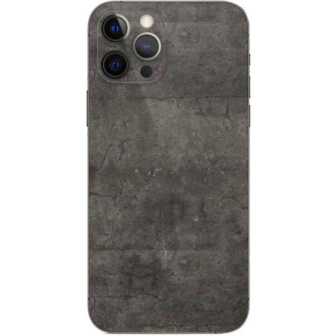 Dark Iron Grey Concrete iPhone 12 Pro Skin