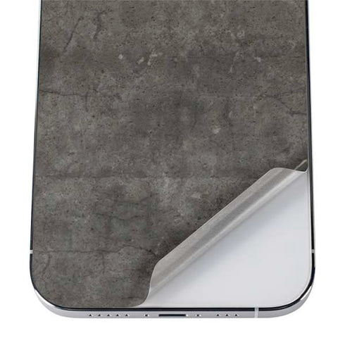 Dark Iron Grey Concrete iPhone 12 Pro Skin