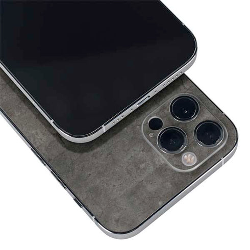 Dark Iron Grey Concrete iPhone 12 Pro Skin