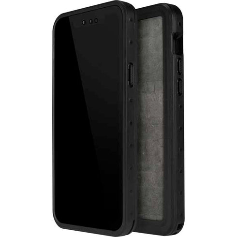 Dark Iron Grey Concrete iPhone 12 Pro Waterproof Case