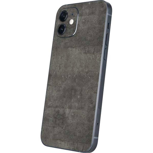 Dark Iron Grey Concrete iPhone 12 Skin
